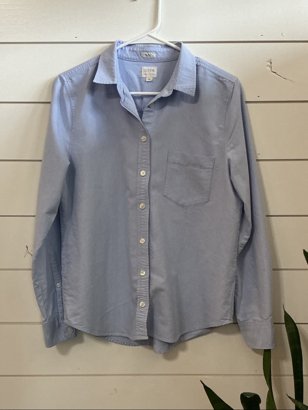 J. Crew Light Blue Women’s Casual Button-Down Shirt